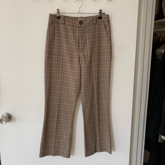 Urban Outfitters Pants - Urban Outfitters plaid ankle cropped flare pant